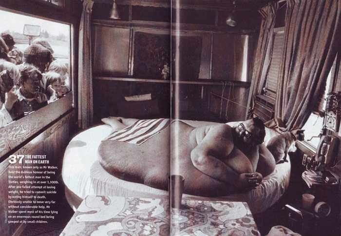 Francis John Lang - 539 kg. Từng là một quân nhân có thời gian phục vụ trong quân đội nhưng sau khi giải ngũ, người đàn ông sinh năm 1934 lại nghiện thuốc và mắc bệnh khiến cân nặng tăng thêm hàng trăm kilogam