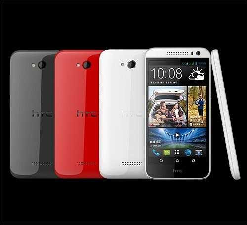 3. HTC Desire 616: Thuộc phân khúc tầm trung, Desire 616 có thiết kế khá giống smartphone cao cấp của HTC One nhưng vỏ ngoài lại bằng nhựa. Thiết bị còn hỗ trợ 2 SIM mang lại nhiều tiện ích hơn cho người dùng, giá tham khảo: 3,9 triệu đồng. 