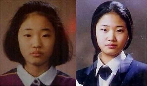 Kim Sa Rang - Hoa hậu Hàn Quốc năm 2000 - khiến người hâm mộ bất ngờ khi những bức ảnh thời còn đi học được đăng tải. 