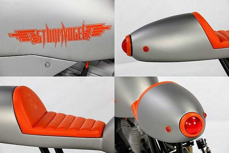 Thiết kế xe cực kỳ ấn tượng với phong cách cafe racer cổ điển. 
