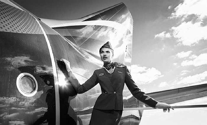 Nét thời trang của bộ đồng phục hãng Aeroflot
