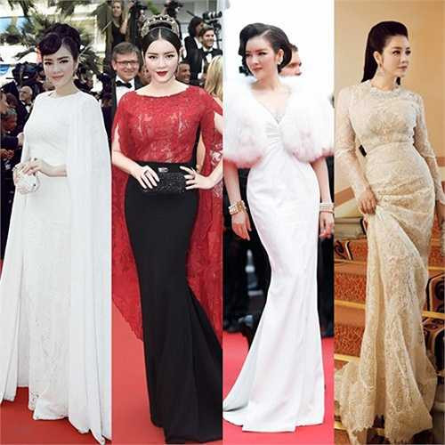 Lý Nhã Kỳ đầu tư tiền tỷ để có nhan sắc ngang ngửa với các mỹ nhân Trung Hoa khi xuất hiện trên thảm đỏ Cannes 2015.