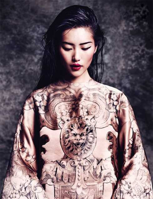 Siêu mẫu Liu Wen.