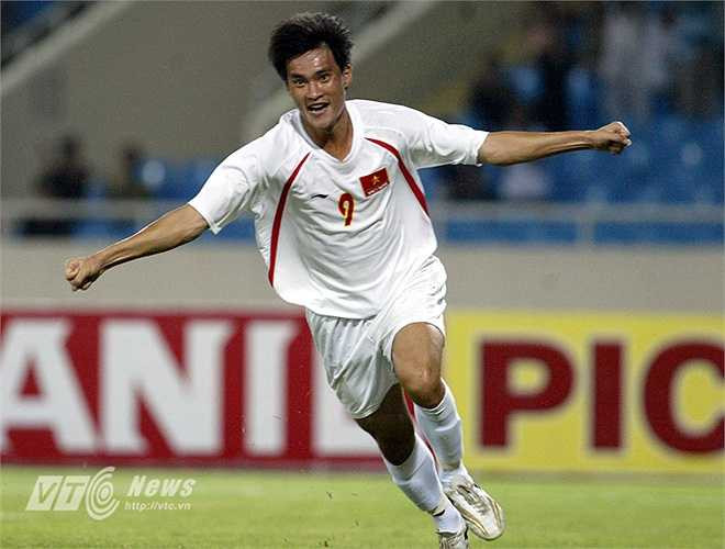 Bàn thắng này đồng nghĩa với việc, tuyển Việt Nam giành chiến thắng chung cuộc 3-2 sau 2 lượt trận. (Ảnh: Quang Minh)