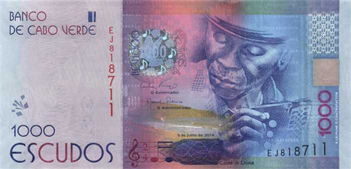 Tờ 1.000 escudos của Cape Verde.
