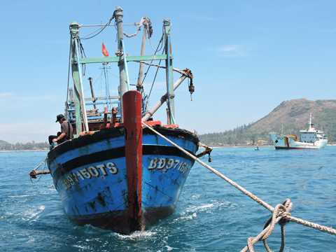 Hoàng Sa, lai dắt tàu cá, bị nạn, cứu nạn, ngư dân, Lý Sơn