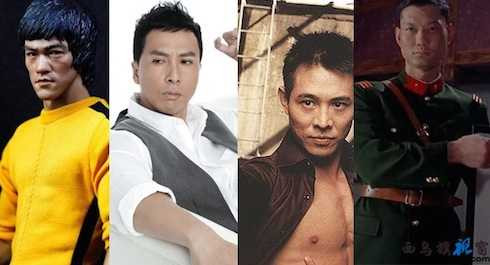  Chu Tỉ Lợi (phải) được xếp 'trên cơ' cả những huyền thoại phim hành động như Lý Tiểu Long (trái), Chân Tử Đan hay Lý Liên Kiệt.