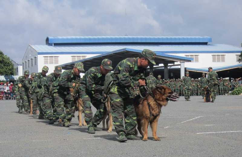 Bộ đội Biên phòng biểu diễn sức mạnh quyền cước, khí công