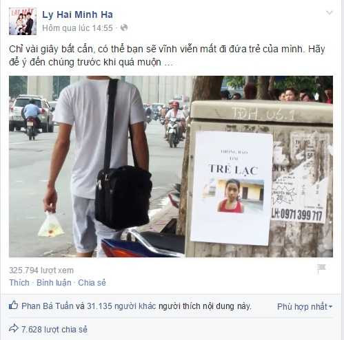 Hàng loạt fanpage lớn với hàng ngàn lượt chia sẻ của người xem