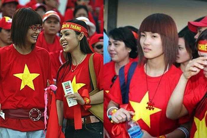 Em gái Công Vinh có kiểu tóc khá cứng, chưa kể đến làn da hơi đen và thân hình gầy guộc. 