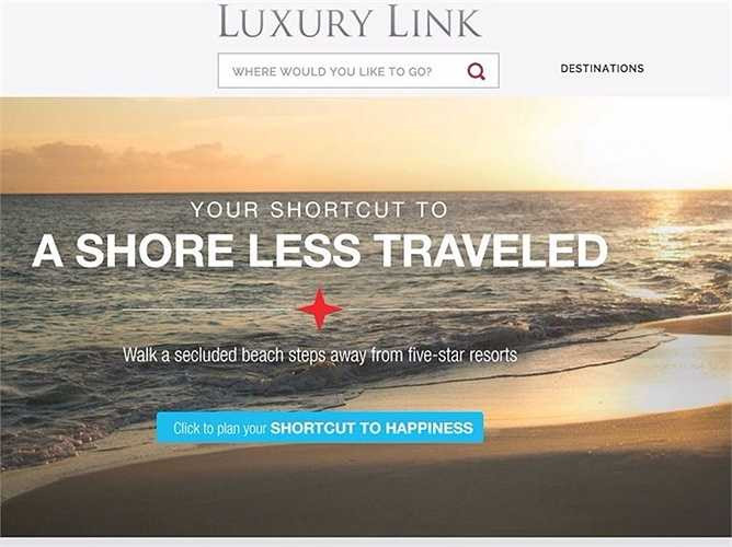 Luxury Link Ngoài việc cung cấp mức giảm giá cho các khách sạn hàng đầu trên thế giới, Luxury Link còn đem đến các đặc quyền khác như ăn sáng miễn phí và Wi-Fi, v.v 