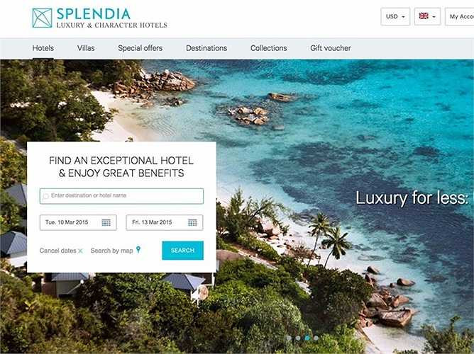 Splendia Splendia.com chuyên cung cấp mức giảm giá cho các thành viên. Ngoài ra, website này còn áp dụng tích điểm để quy đổi thành các phần thưởng. 