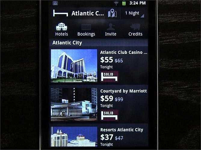 Hotel Tonight Là một ứng dụng - không phải một trang web, Hotel Tonight cho phép bạn đăt phòng khách sạn nhưng chỉ trong cùng ngày . Nó rất tiện ích với những người muốn tìm kiếm nhanh. 