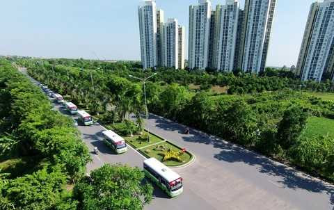Ecopark bổ sung thêm 5 xe Ecobus chất lượng cao