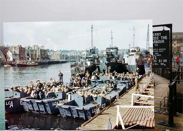 Hơn 70 năm trước, các tàu chở binh sĩ Mỹ xuất phát từ cầu tàu ở thành phố Weymouthđể bắt đầu Chiến dịch Overlord trước khi đổ bộ lên Normandy