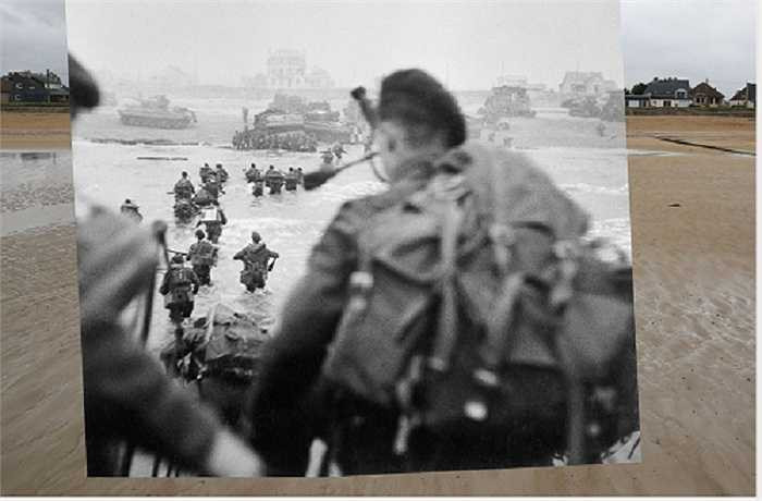 Binh lính Anh bắt đầu đổ bộ lên bãi biển Sword vào 8h40' ngày 6/6/1944