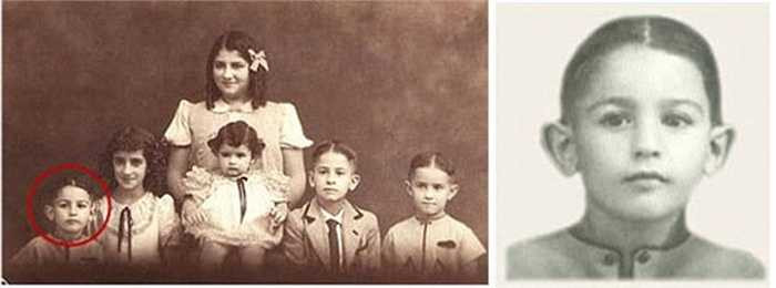 Ảnh thời thơ ấu của tỷ Carlos Slim Helu. 