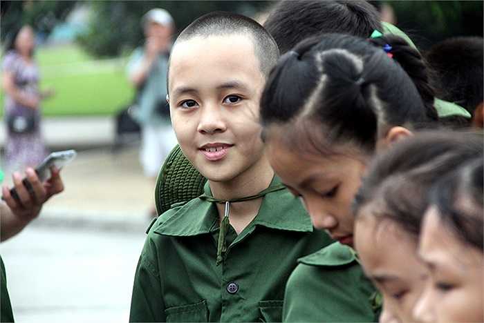 Sự háo hức thể hiện rõ trên nét mặt của các 'chiến sỹ nhí'
