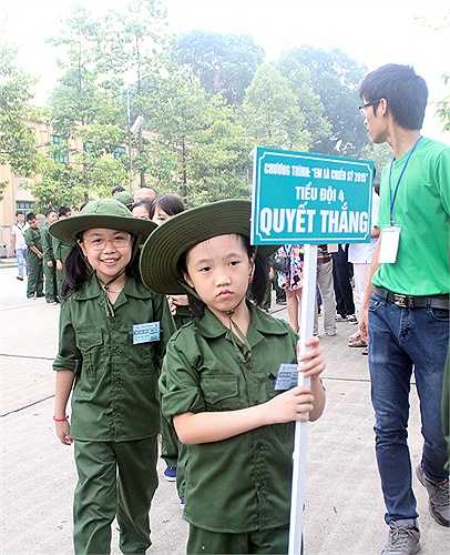 Các chiến sỹ nhí sẽ được phân vào các tiểu đội như: Quyết thắng, Trung Kiên, Sao vàng...