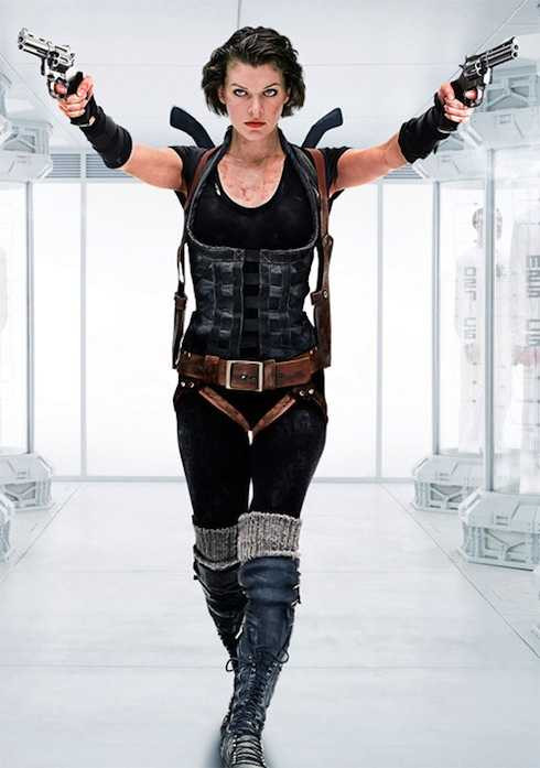 Milla Jovovich trong loạt phim ăn khách Resident Evil.
