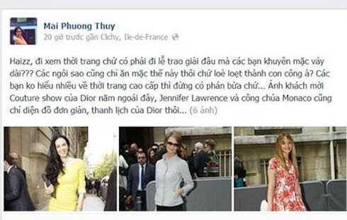 Người đẹp bày tỏ thái độ bức xúc trên trang cá nhân.