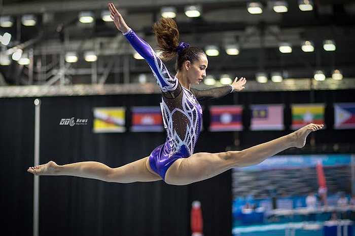 Farah Ann Abdul Hadi, nữ VĐV TDDC người Malaysia đang là tâm điểm chĩa mũi dìu chỉ trích của người dân theo đạo Hồi tại quốc gia này. (Ảnh: Hải Thịnh)