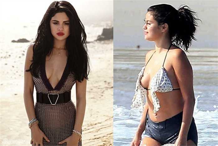Selena Gomez khiến fan 'ngã ngửa' với thân hình sồ sề trên bãi biển. Trước đó,'công chúa Disney' thường được biết tới với những hình ảnh gợi cảm, quyến rũ. 
