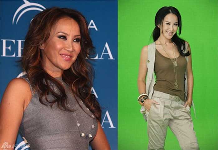 Coco Lee (Lý Mân) với gương mặt kém tự nhiên. 