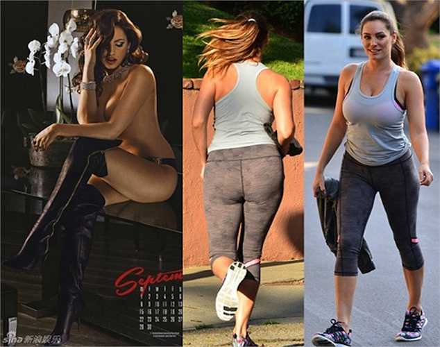 Siêu mẫu kiêm diễn viên người Anh Kelly Brook lộ vòng ba 'to bè' và kém săn chắc, khác hẳn với những bức hình long lanh trên tạp chí. 