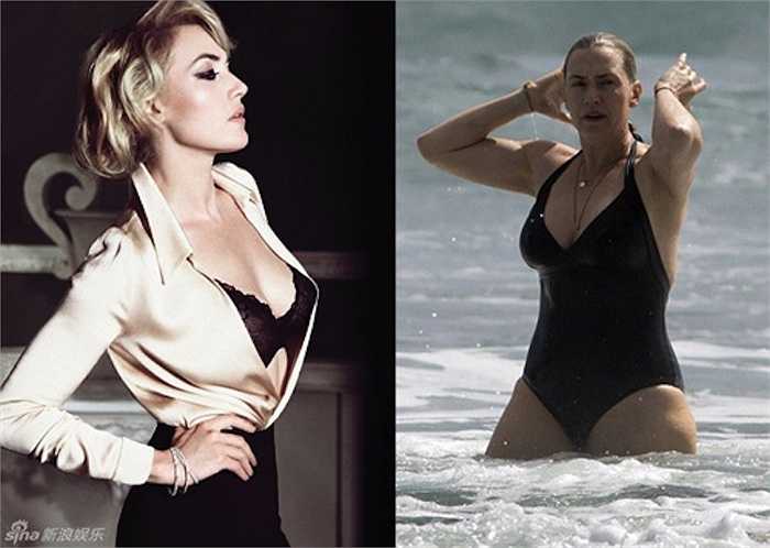 Ngôi sao Titanic, Kate Winslet xuống sắc thấy rõ. 