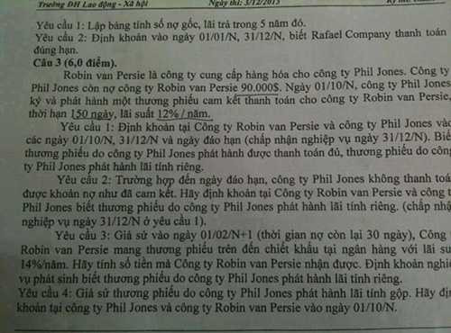 Công Phượng, Ánh Viên, Messi xuất hiện trong đề thi khiến dân mạng thích thú