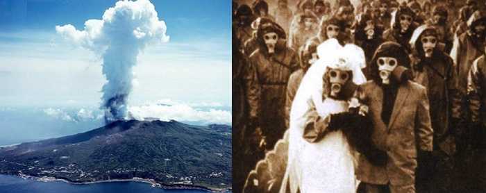 Đảo Miyake-Jima. Hòn đảo nằm ở vùng lãnh hải Nhật Bản và bị ảnh hưởng bởi núi lửa Oyama. Ngoài ra, khu vực này còn bị ảnh hưởng bởi sự dịch chuyển của các mảng địa chất nên gây ra sự phát tán khi lưu huỳnh gây ra cái chết của 31 người năm 1953. 