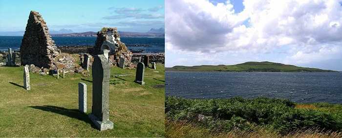 Đảo Gruinard. Nơi đây từng là một hòn đảo đông đúc và nhộn nhịp cho đến khi Chiến tranh thế giới thứ hai nổ ra. Nước Anh sử dụng đảo Gruinard làm nơi phát triển bom phát tán bệnh than và khiến cho nguồn đất, nước bị ô nhiễm và khiến cho cư dân phải rời bỏ nơi sinh sống của mình