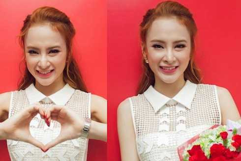 Gương mặt khá cứng của Angela Phương Trinh tại một sự kiện gần đây.