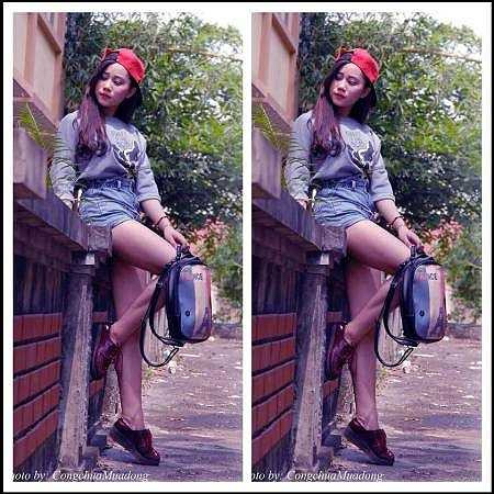 Thần tượng của Linh là MC Diễm Quỳnh.