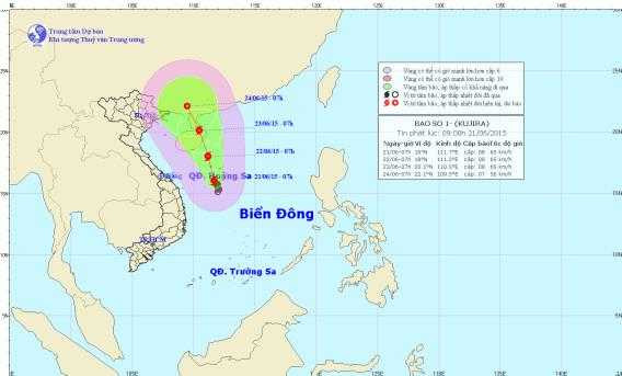 Bão số 1 'hoành hành' trên biển Đông
