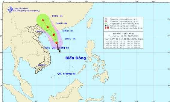 Bão số 1 có thể đổi hướng, gây mưa lớn ở các tỉnh Bắc Bộ