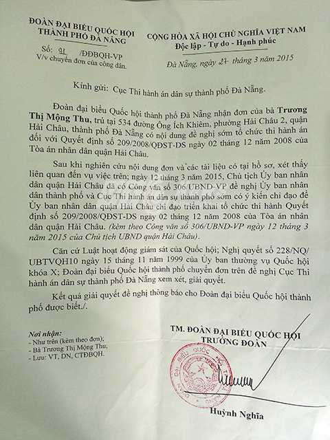 chuyện khó tin, Đà Nẵng, bản án, 7 năm trời, thi hành án