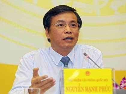 Chủ nhiệm Văn phòng Quốc hội Nguyễn Hạnh Phúc 