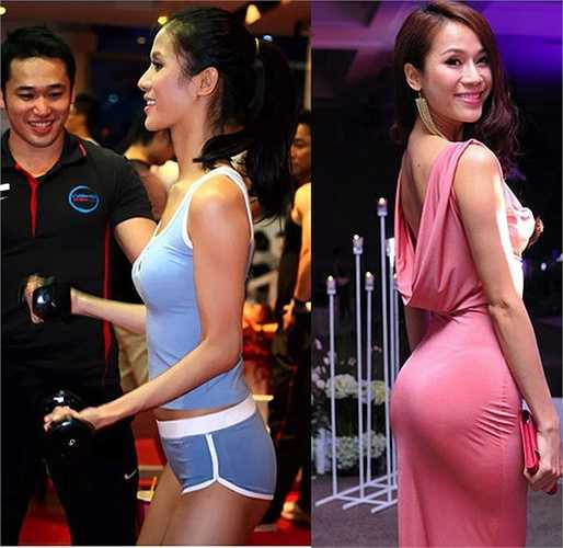 Người mẫu Thái Hà bị bóc mẽ thường xuyên sử dụng quần độn mông để tăng kích thước cho vòng 3. 