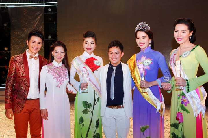 MC Vũ Mạnh Cường, Giám đốc công ty Sen Vàng bà Kim Dung, MTK Ngô Nhật Huy và 3 người đẹp đăng quang