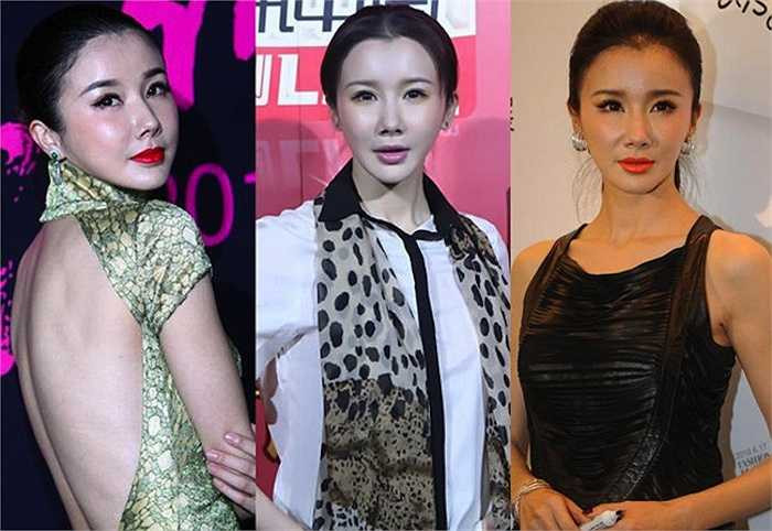 Tôn Phi Phi cũng lộ nhiều hình ảnh gương mặt thiếu tự nhiên. 