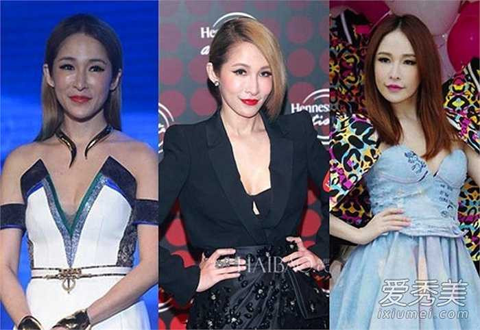 Gương mặt kém xinh và cứng đơ của diva xứ Đài. 