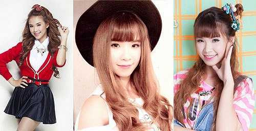 Chắc chắn Khởi My là cô gái có khả năng biến tấu tóc nhiều nhất. Cô thay đổi liên tục và vô cùng sáng tạo trong việc làm đẹp mái tóc của mình. 