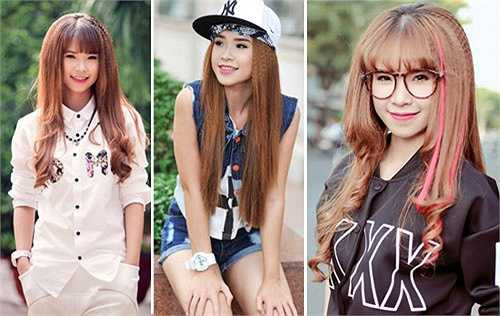 Không thể nào đếm hết các kiểu tóc mà Khởi My đã từng thử qua. 