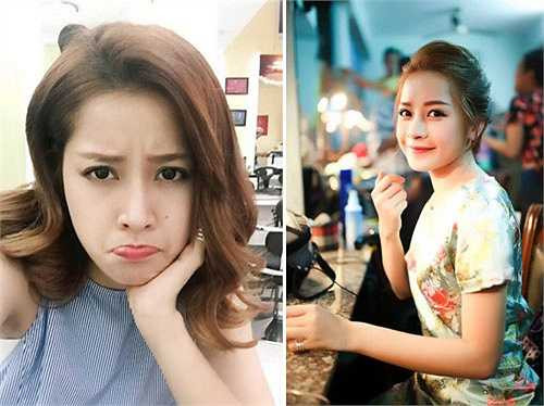 Ngay cả khi cô nhăn mặt thì đôi mắt cũng rất to và đẹp.