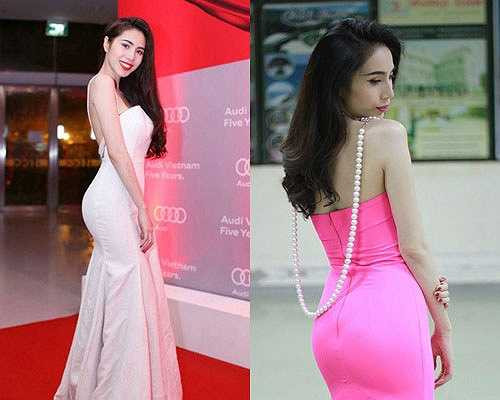 Bà mẹ một con tài năng của showbiz có vòng 3 hấp dẫn, làm mê mệt bao trái tim của các chàng trai. Số đo cơ thể không quá 'khủng' nhưng cân đối, Thủy Tiên lọt top những bà mẹ có thân hình quyến rũ nhất nhì Vbiz. Sau khi sinh con, cô cũng nhanh chóng lấy lại cân nặng và duy trì vẻ đẹp từ đó đến nay. 