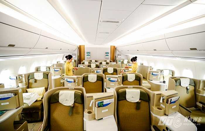 Toàn cảnh bên trong khoang VIP của tàu bay (Tùng Đinh/Thực hiện)