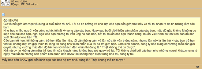 Thêm lần trễ hẹn nữa, Bphone khiến người dùng nổi giận