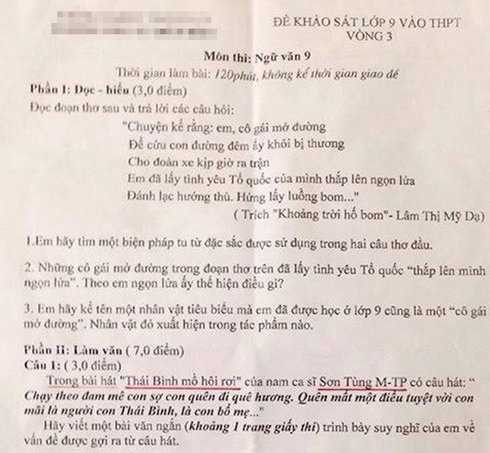 Bất ngờ trước những lần Sao Việt xuất hiện trong đề thi - 4